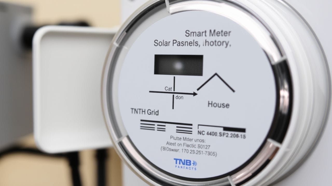 Diagram illustrating how Net Energy Metering works