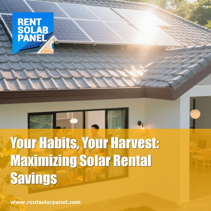 Your Habits, Your Harvest: Maximizing Solar Rental Savings